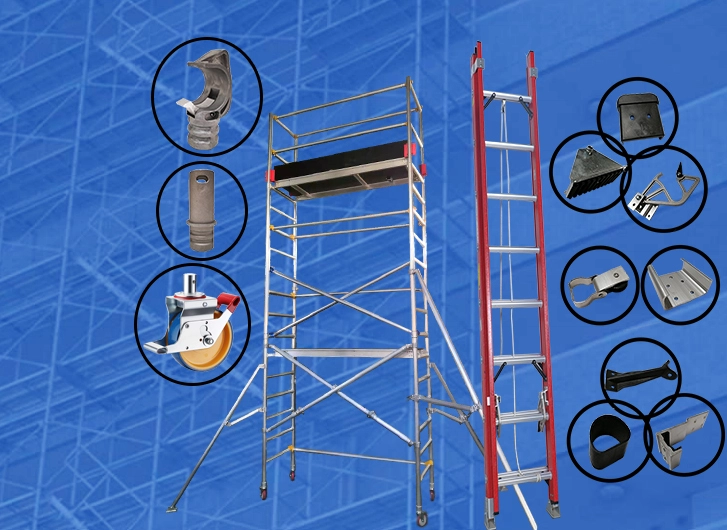 Ladder and scaffold part